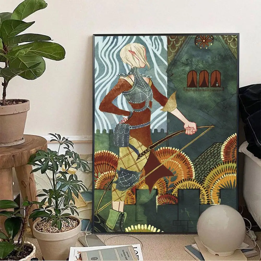 1pc Dragon Age Game Poster Wall Art Home Decor Room Decor Digital Painting Living Room Restaurant Kitchen Art