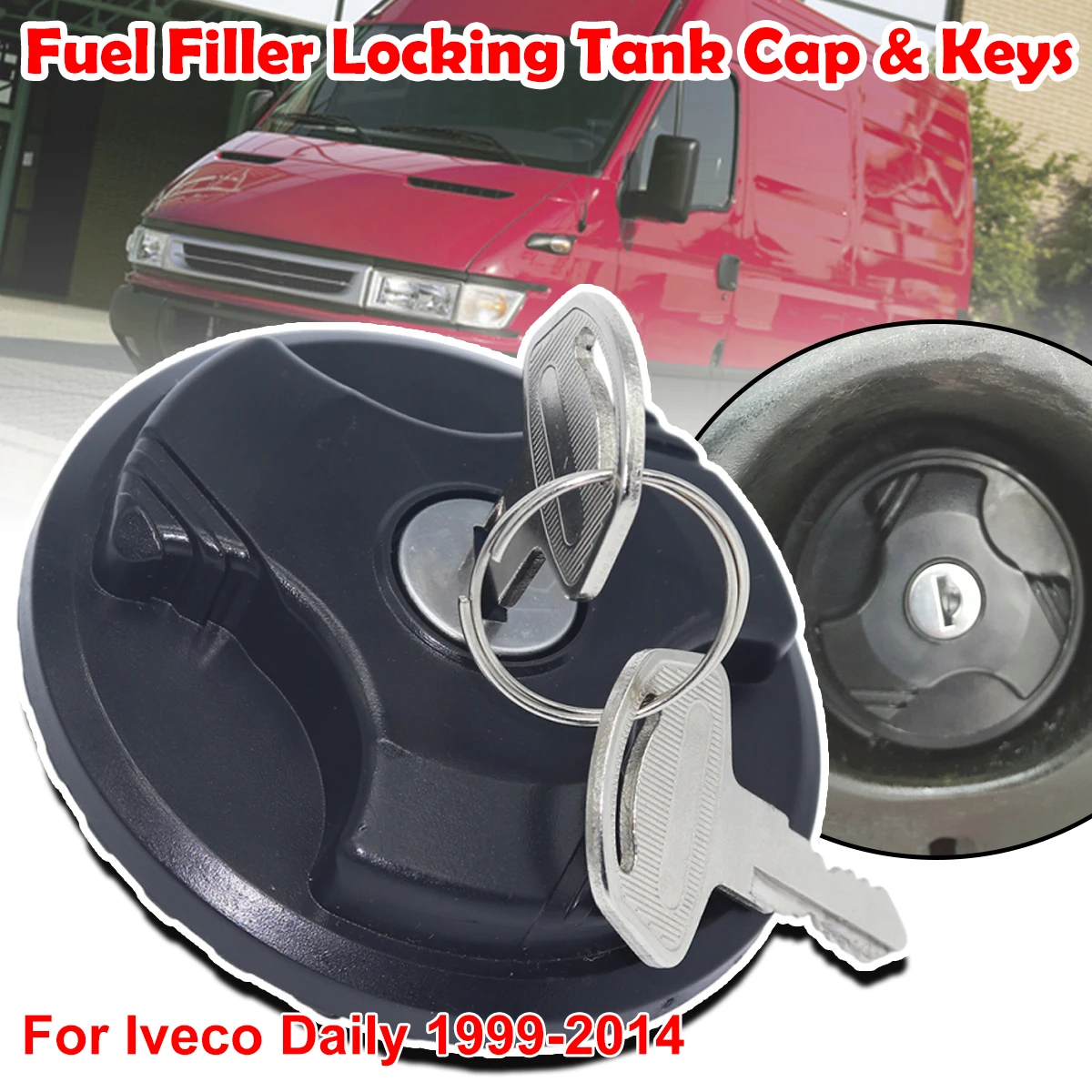 2993927 41029784 tampa do tanque de combustível e chaves de bloqueio para iveco diário 1999-2014 segurança com tampa do tanque de combustível tampa anti-roubo