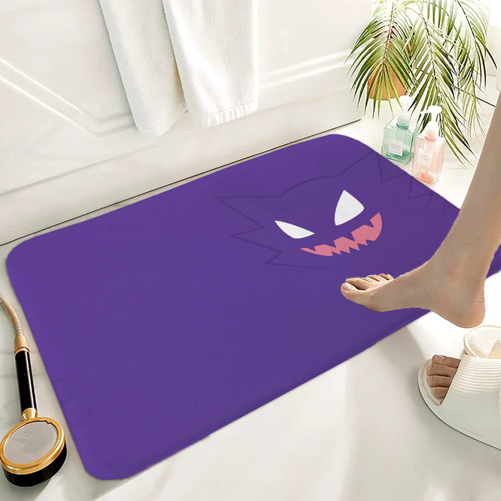 Bath Mat Rug Bathroom Foot Mat Non-slip Mat Small Floor Mats Door Mat Pokemon Gengar Carpets Kitchen Carpet Rugs Room Doormat