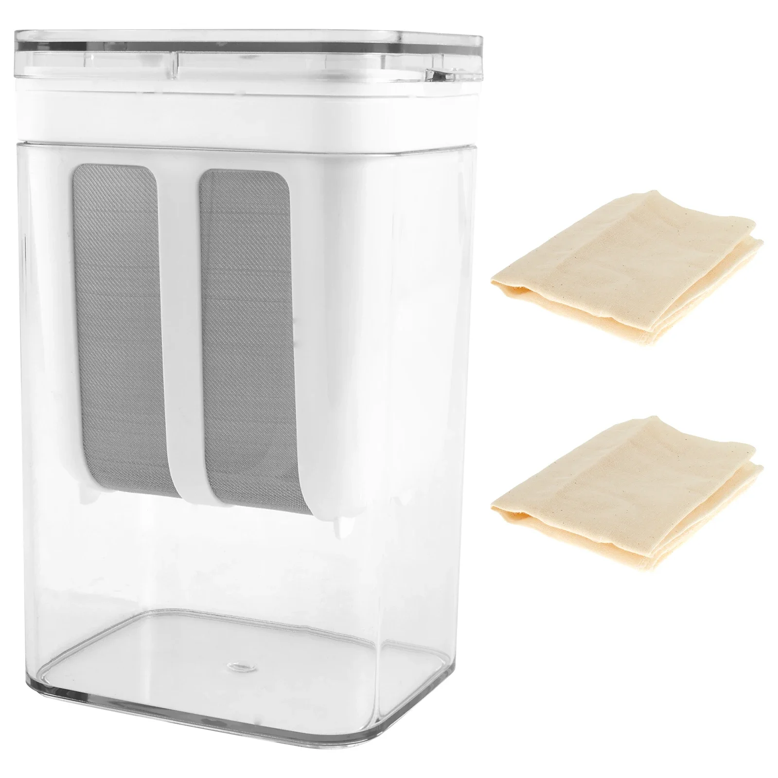 

1100ML Yogurt Strainer Fine Mesh Strainer Reusable Yogurt Whey Separator Multipurpos Food Strainer for Yogurt Cheese Fruit Juice