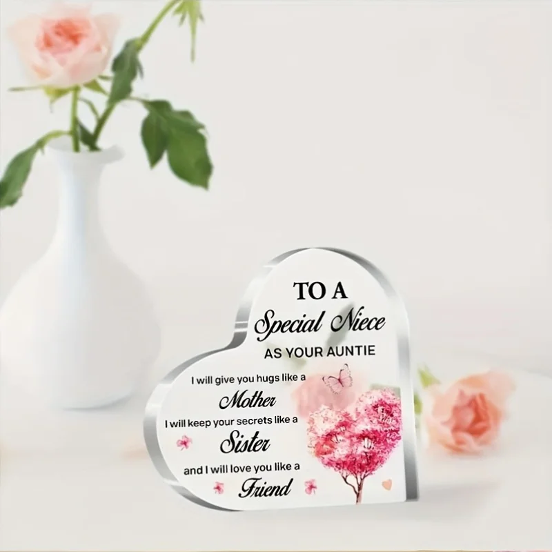 1pc, A Special Niece As Your Auntie I Will Always Love You/ Aunt Gifts For Niece, Birthday Gifts For Nephew And Aunt