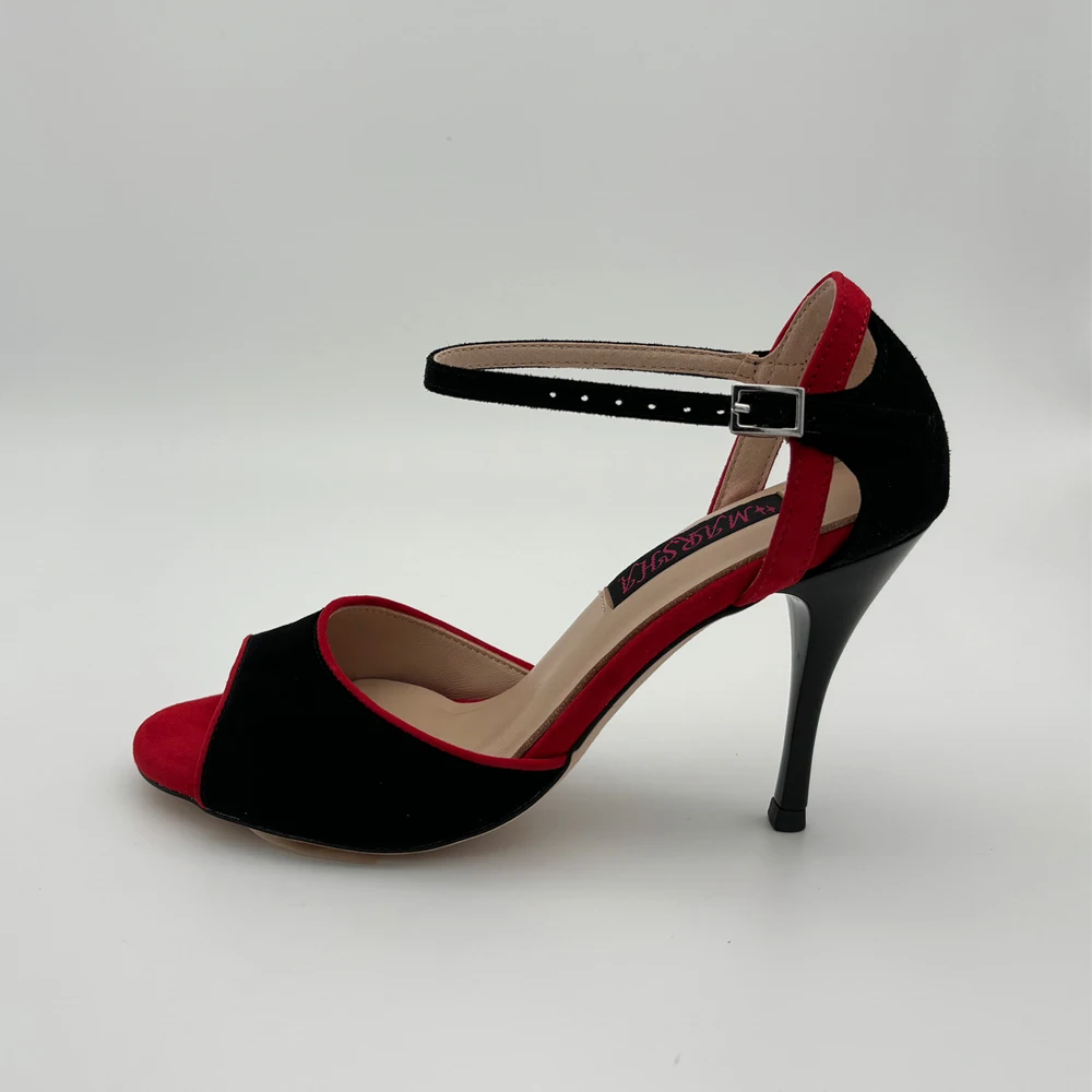 Sexy NEW Argentina Tango Dance Shoes  Wedding Shoes Party Shoes for women Flamenco shoes  leather outsole T620566BRS high  heel view 2