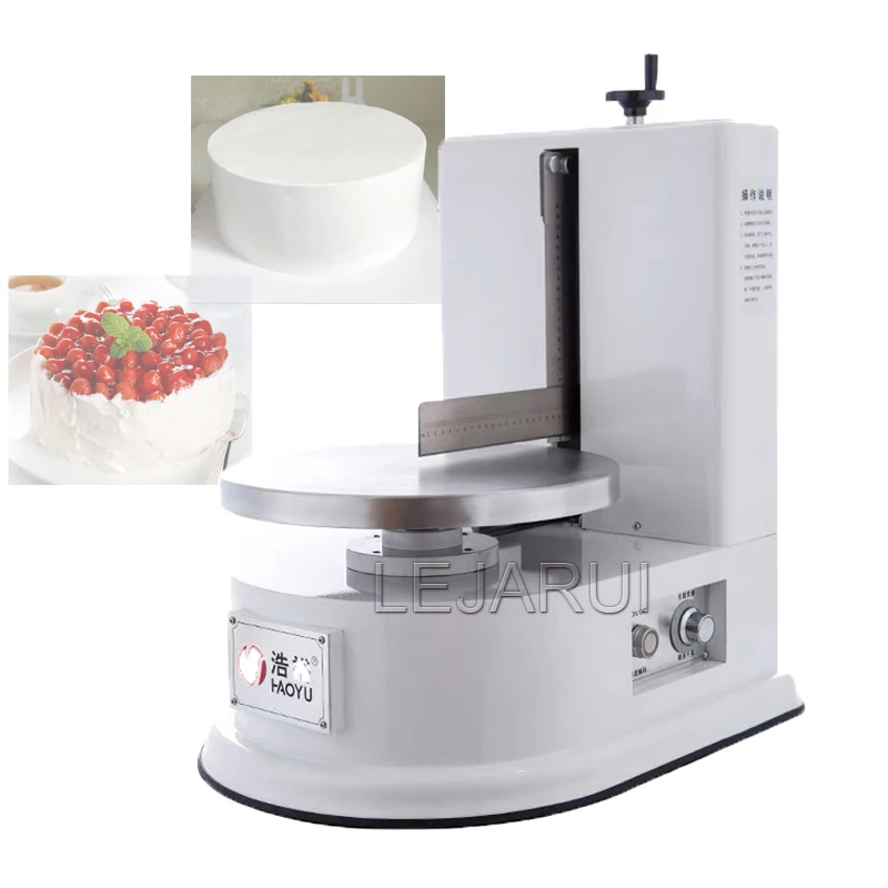 

Automatic Round Birthday Cake Cream Icing Spreading Decorating Cakes Frosting Coating Depositor Smoother Machines Machine