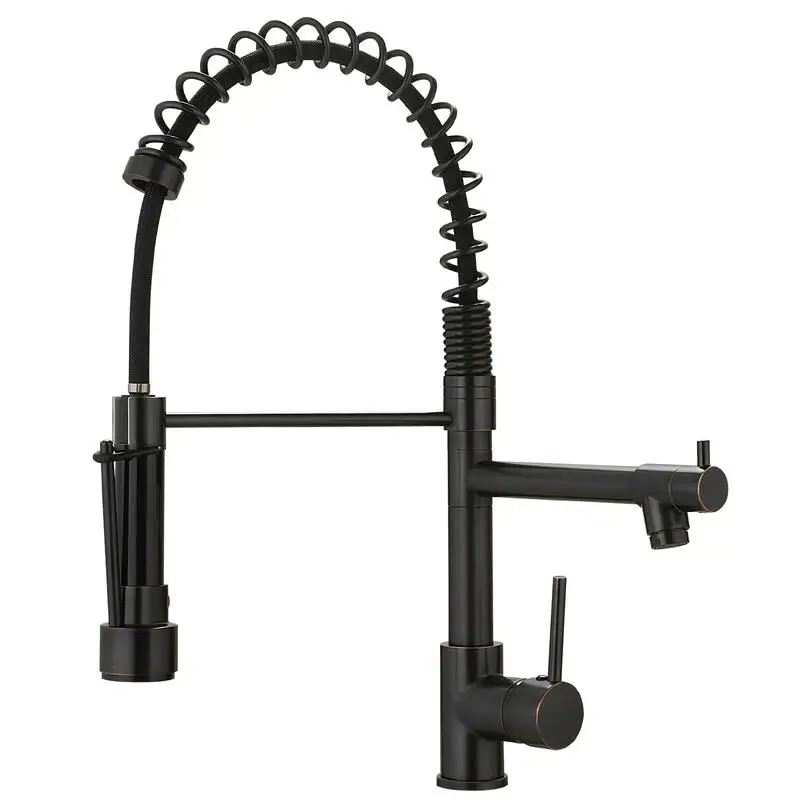 

Single Handle Pull Down Sprayer Kitchen Faucet for Sink - Modern Design, Easy Installation, Durable Finish