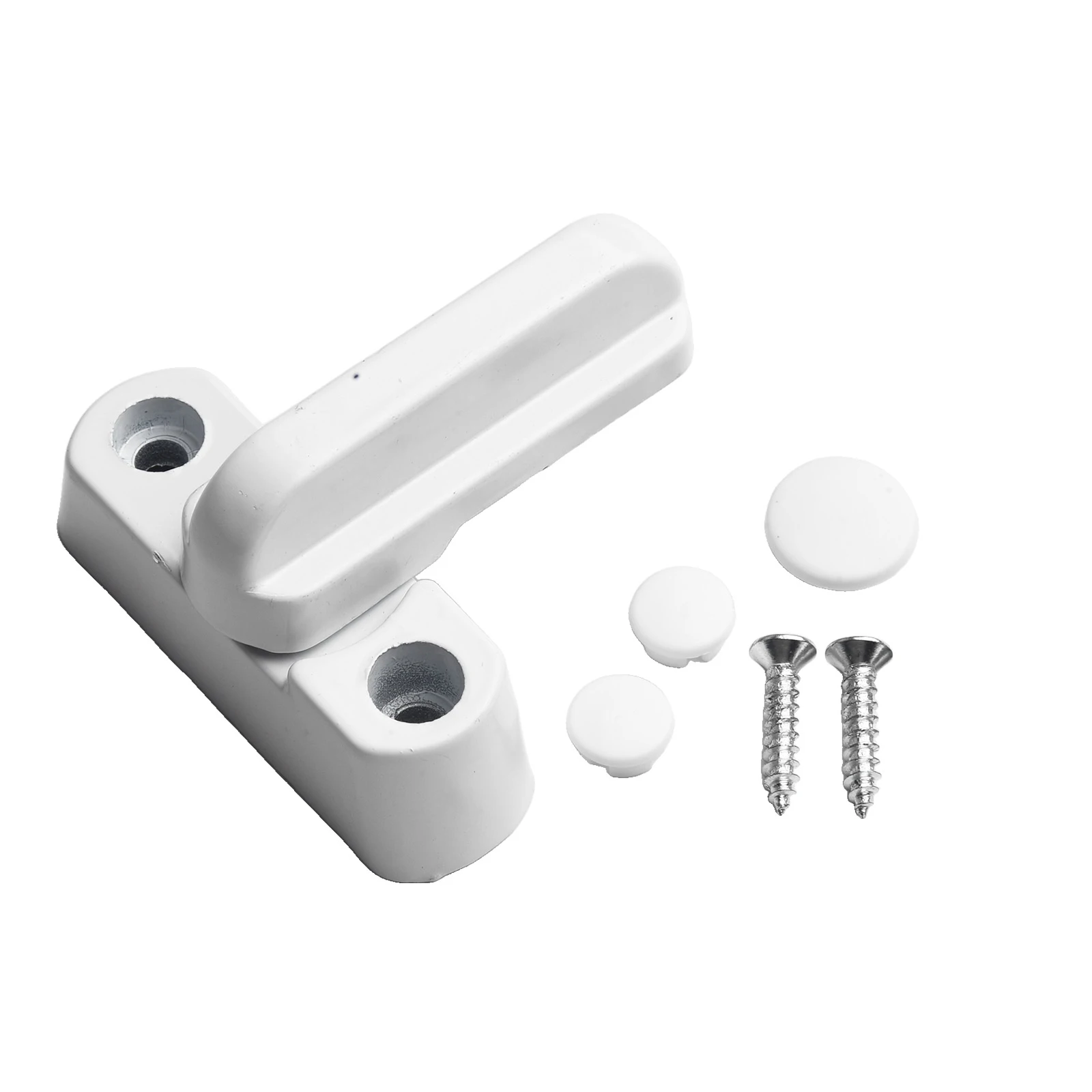 180° Rotating T-lock Sash Jammer Plastic Steel Security Locks Blocker For Doors Window Door Sash Lock