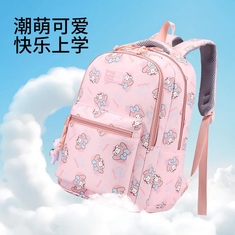 Cinnamoroll Anime Ins Fashion Storage Schoolbag Cute Cartoon My Melody Kuromi Children Princess Backpack Gifts for Girls