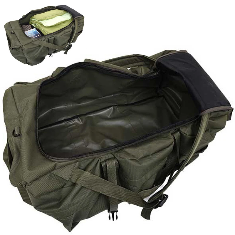 Imagem -03 - Bolsa de Bagagem Grande para Acampamento Masculino Mochila de Ombro para Viagem ao ar Livre Caminhadas Trekking Bolsas Táticas Turísticas 100l