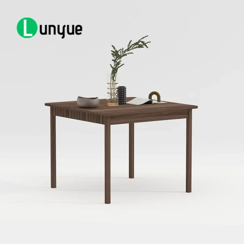 Italian Luxury Modern Rectangular Dining Table Medium Density Fiberboard Wood 8 Seat Natural Finish Large Kitchen Furniture