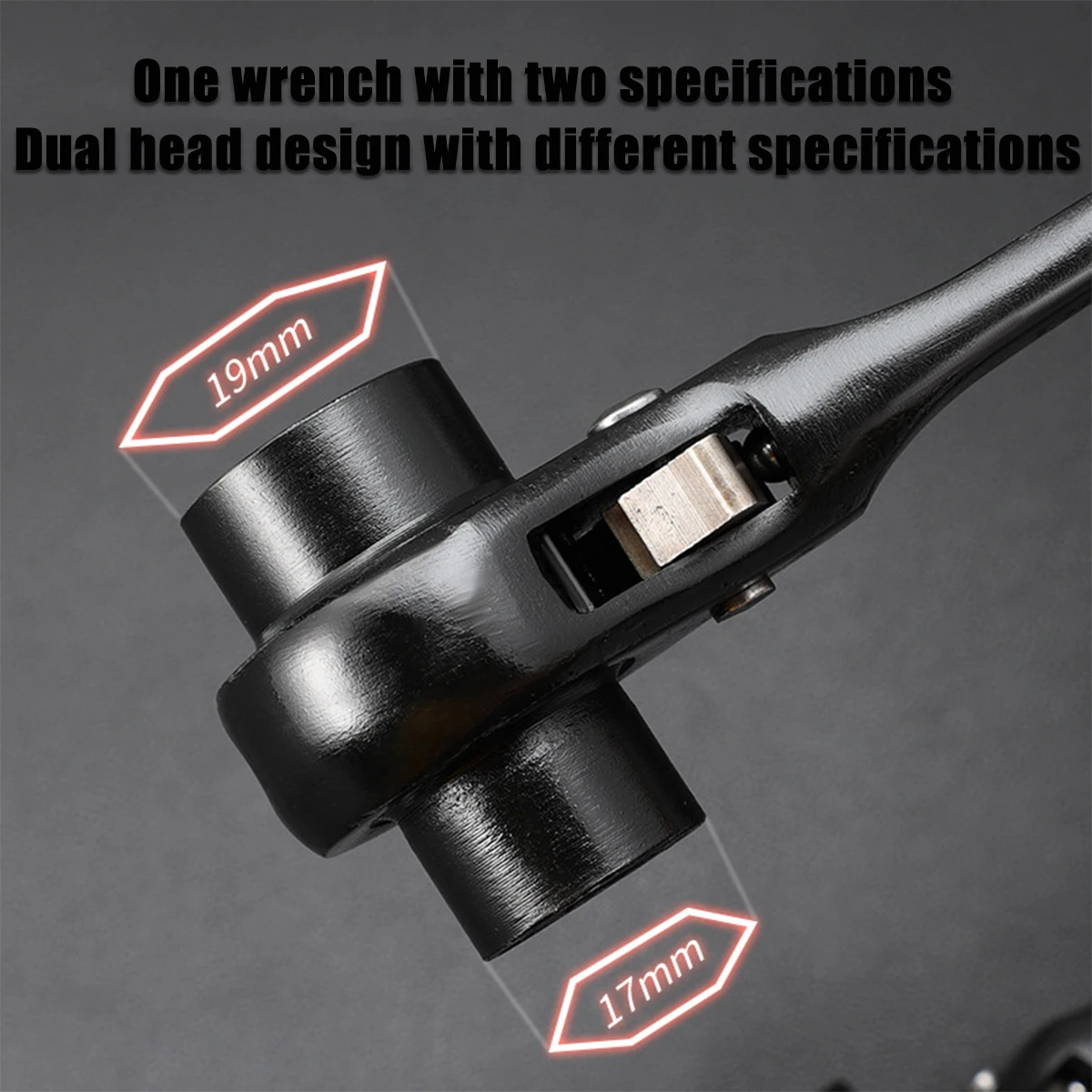 Car Repair Tire Pry Bar Temporary Hammer Replacement Multi-functional Ratchet Wrench for Automotive, Demolition, Nail Puller