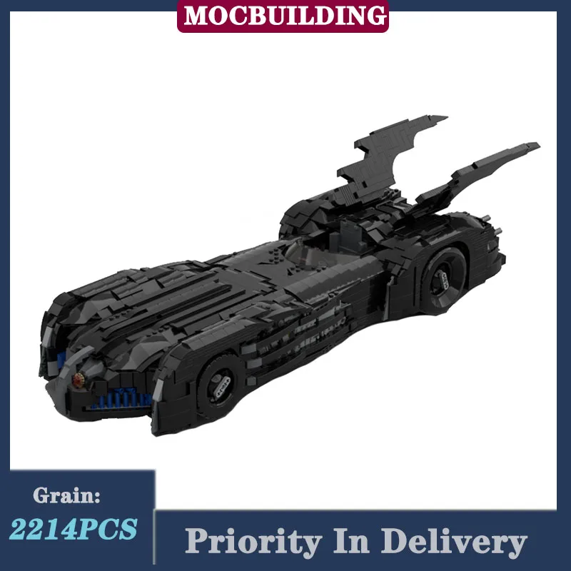 Sports Car Batmobile UCS Model Building Block The Animated Series Film MOC Transportation Vehicle Children\'s Toy Gift