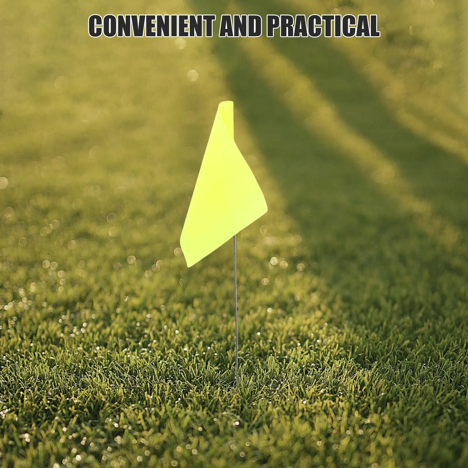 50Pcs Triangular Lawn Flags Marking Flags for Yard Garden Irrigation Sprinklers Dog Training Lawn Cleanup Flag Markers