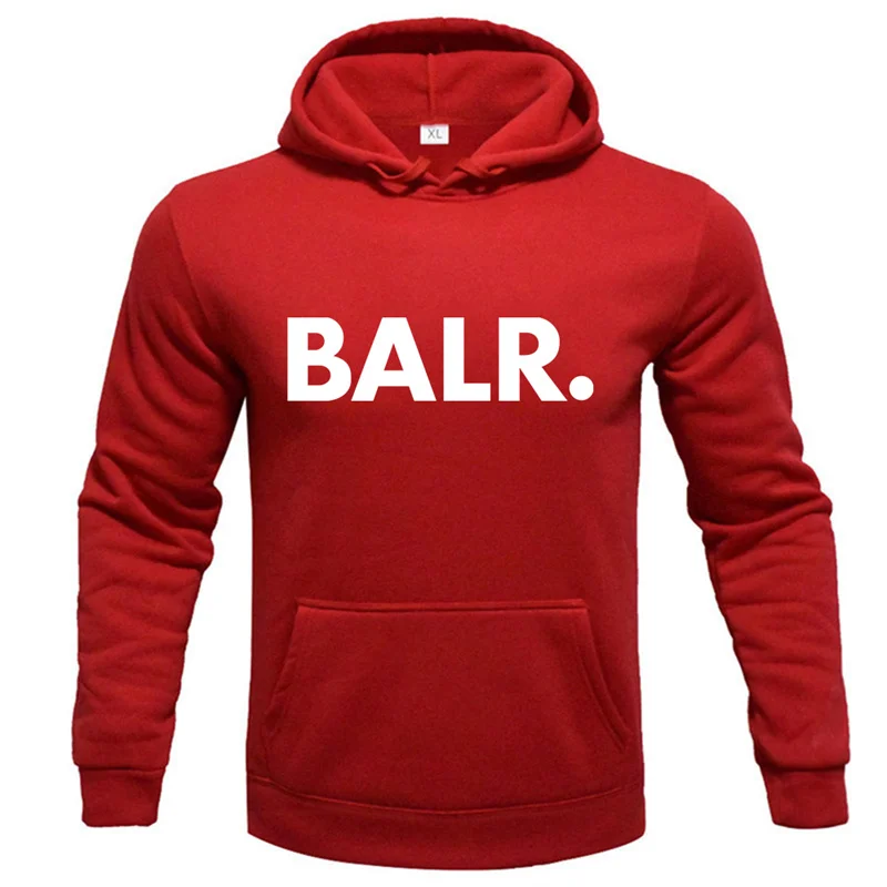 2024 New Fashion Hoody Trend Funny Brand BALR Printed Men\'s Hoodies Sweatshirts Hip Hop Streetwear Plus Fleece Pullover Tops