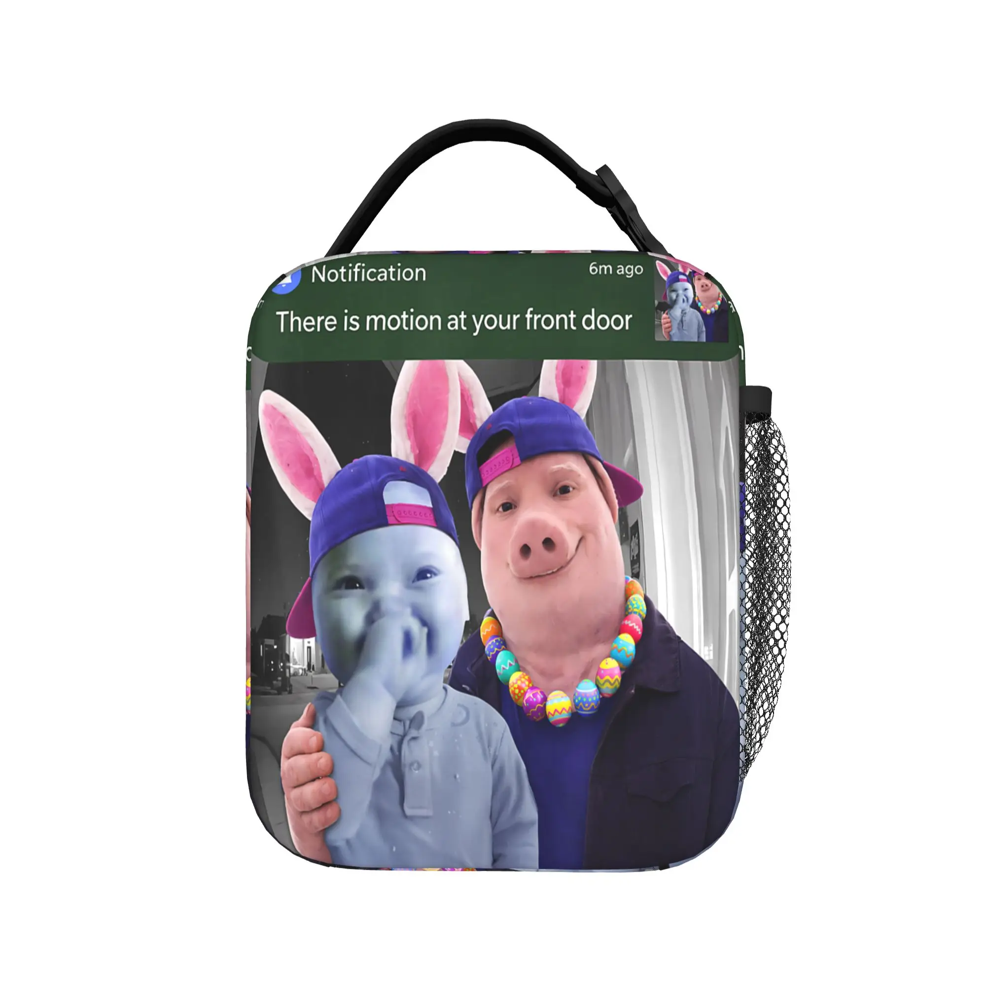 There is Motion At Your Front Door John Pork and Ai Baby Lunch Bag Leisure Lunch Box School Convenient Tote Food Bags For Women