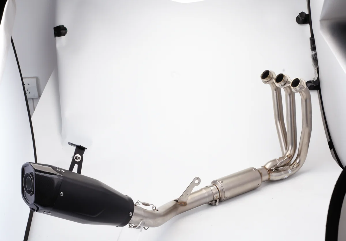 

51MM Modified Exhaust Front Tube Link Pipe For CF675 CFMOTO 675SR 675SR-R Slip On Escape Full exhaust system