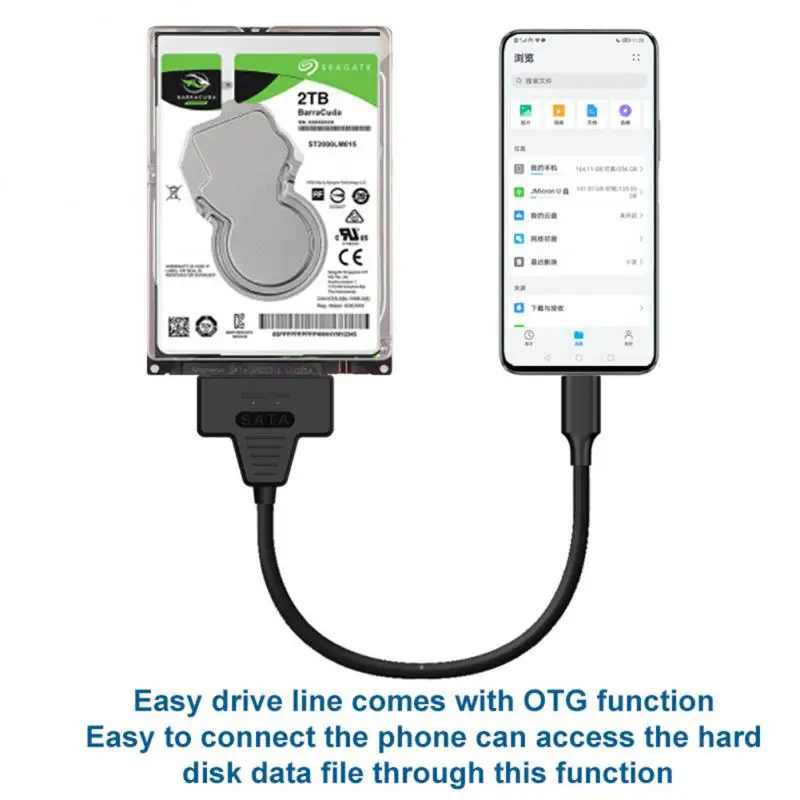 USB SATA 3 Cable SATA To USB 3.0 / USB 2.0 Cable Adapter Support 2.5 Inch/3.5 Inch External SSD HDD Hard Drive Sata III Dc Power