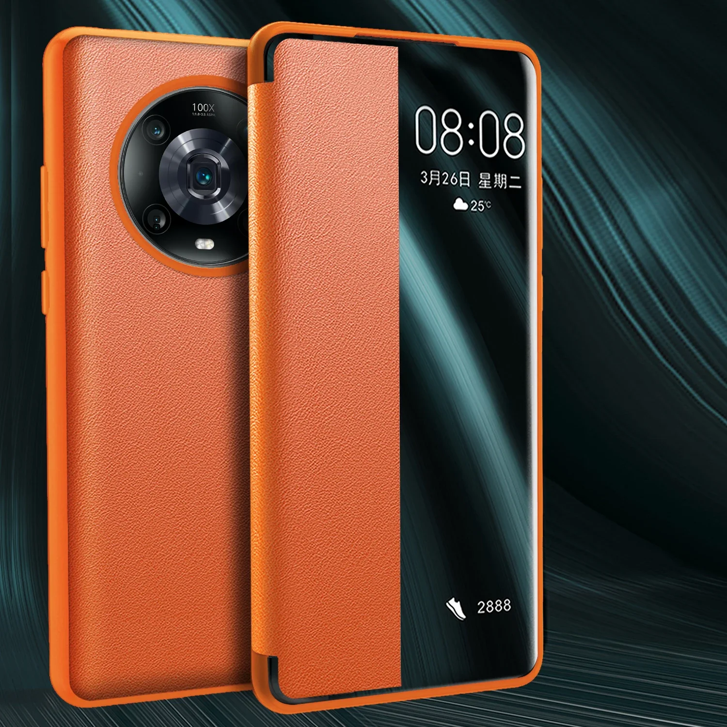 

Luxury Smart Phone case For Huawei Honor Magic 4 pro Quick View Window Smart Leather Case For Huawei Honor Magic4 Book Flip case