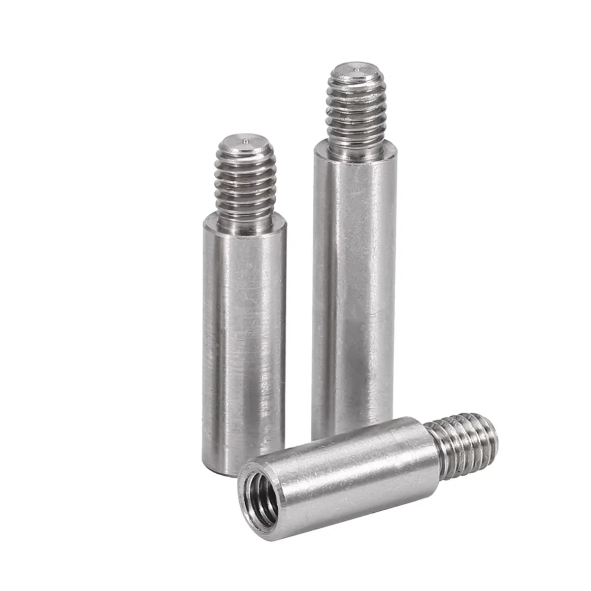 

304 Stainless Steel Cylindrical Large And Small Head Conversion Terminal Connector Internal And External Teeth Single End Stud