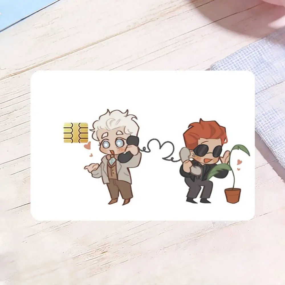 Good Omens HD Waterproof Card Skins Protective Stickers for Credit Bank Game Cards