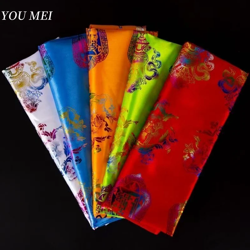 

Tibetan Hada,Multicolored Eight Auspicious Mongolian Nationality 118 inches Pendant Exquisite Tapestry Etiquette Item Decorative
