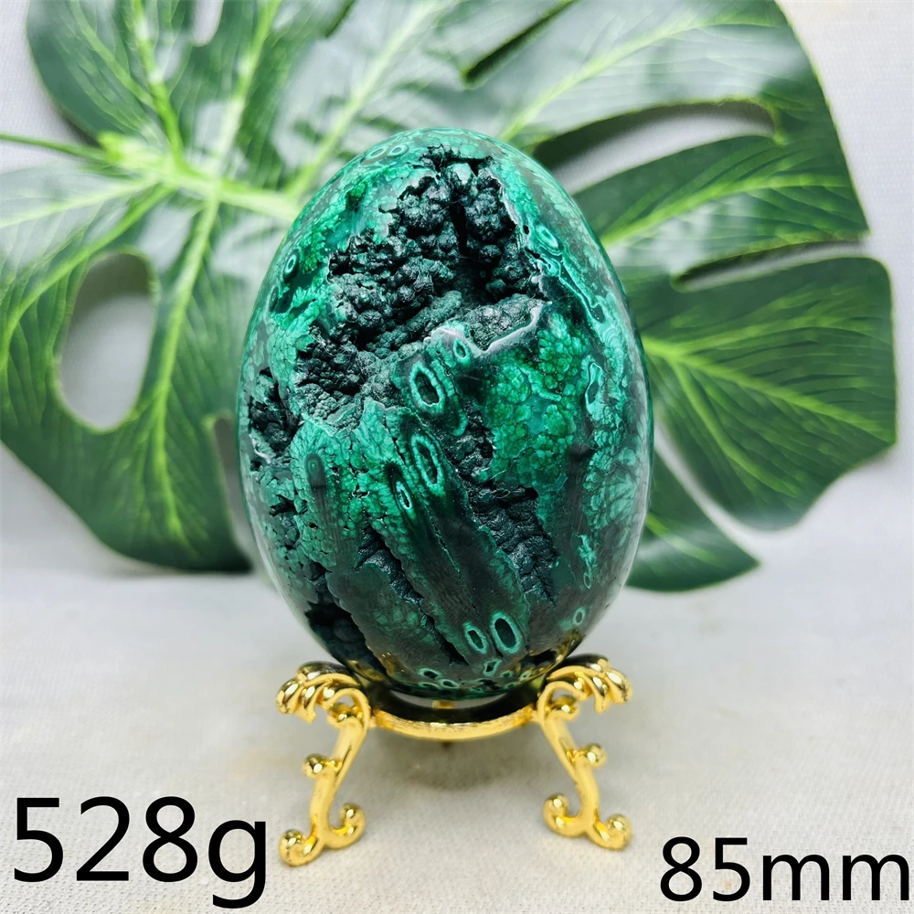 

Natural Gemstone Malachite Dragon Egg Beautiful Pattern Geode Crystal Original Mineral Specimens Hand-polished Super Rnergy