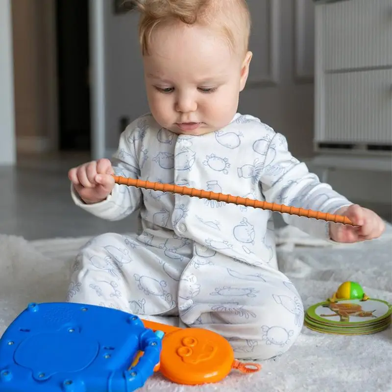 Sensory Toy 6 Pieces Noodle Texture Sensory Fidget Toy Educational Companion Soft Figure Silicone Material For Classroom Travel