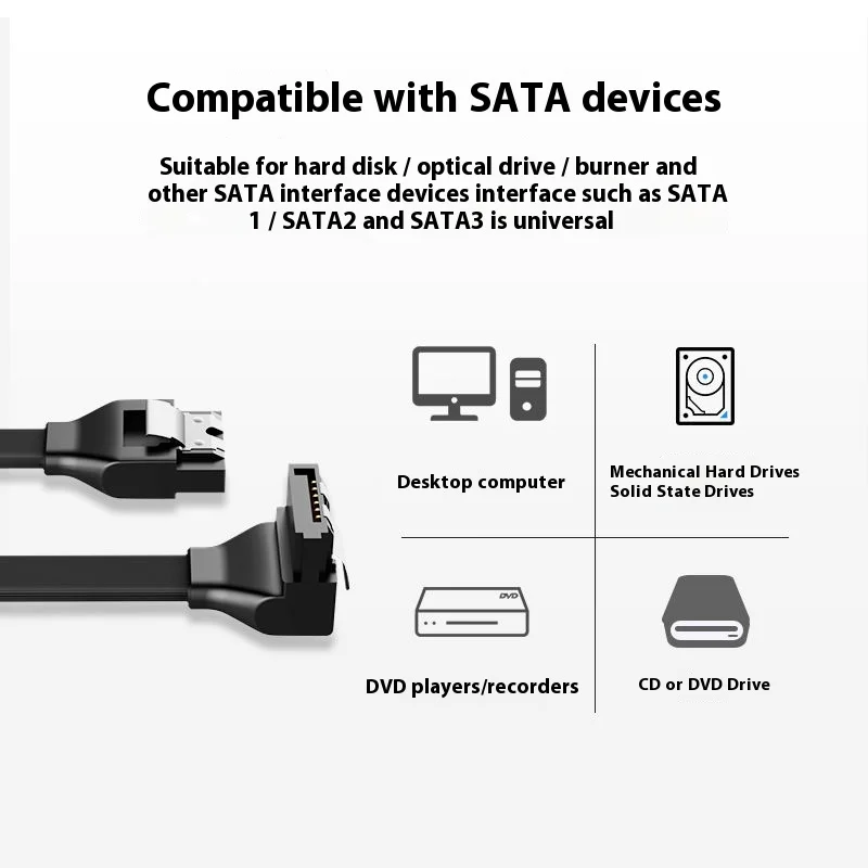 SATA 3.0 Data Cable Connection Converter For Hard Disk Drive SSD HDD 6Gb/s High-speed Extension Adapter Signal Transmission Cord image 3