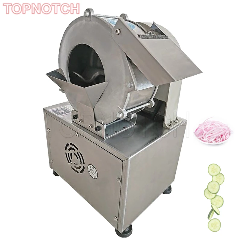 Commercial Electric Vegetable Slicer Shredder Multifunction Automatic Cutting Machine Potato Carrot Slicing Shredding 220v