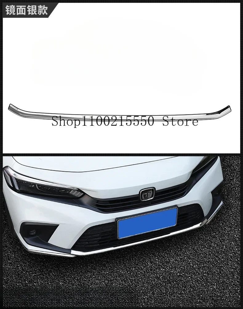 

Автомобильный бампер ABS Отделка Передняя защита бара Нижняя решетка рамка края для Honda Civic 2016-2023