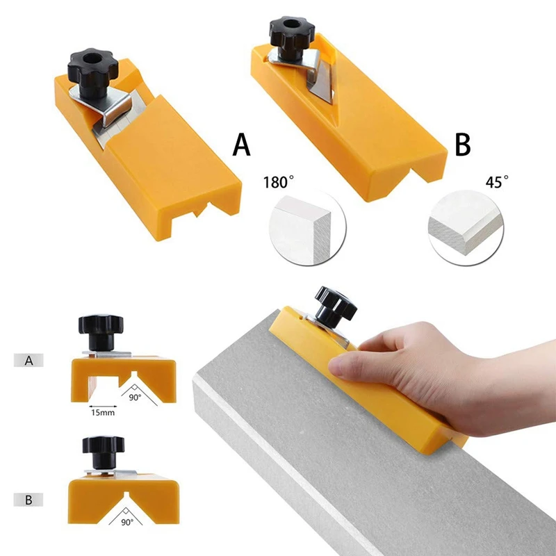 Promotion! Gypsum Board Hand Plane Abs Plastic Plasterboard Planing Tool Flat Square Drywall Edge Chamfer Woodworking