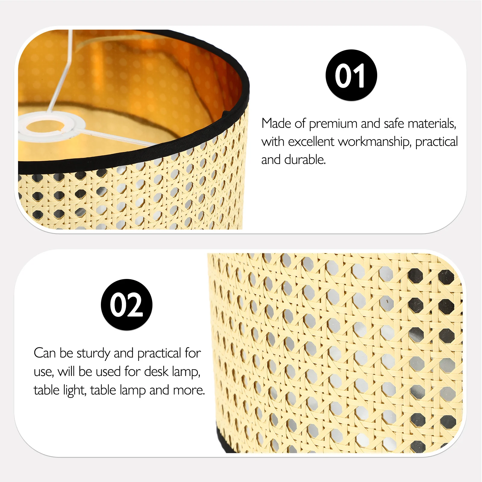 

Elegant Small Table Light Cover Durable Barrel Lampshades Indoor Desk Lampshade Modern Simple Design Small Lamp Shades