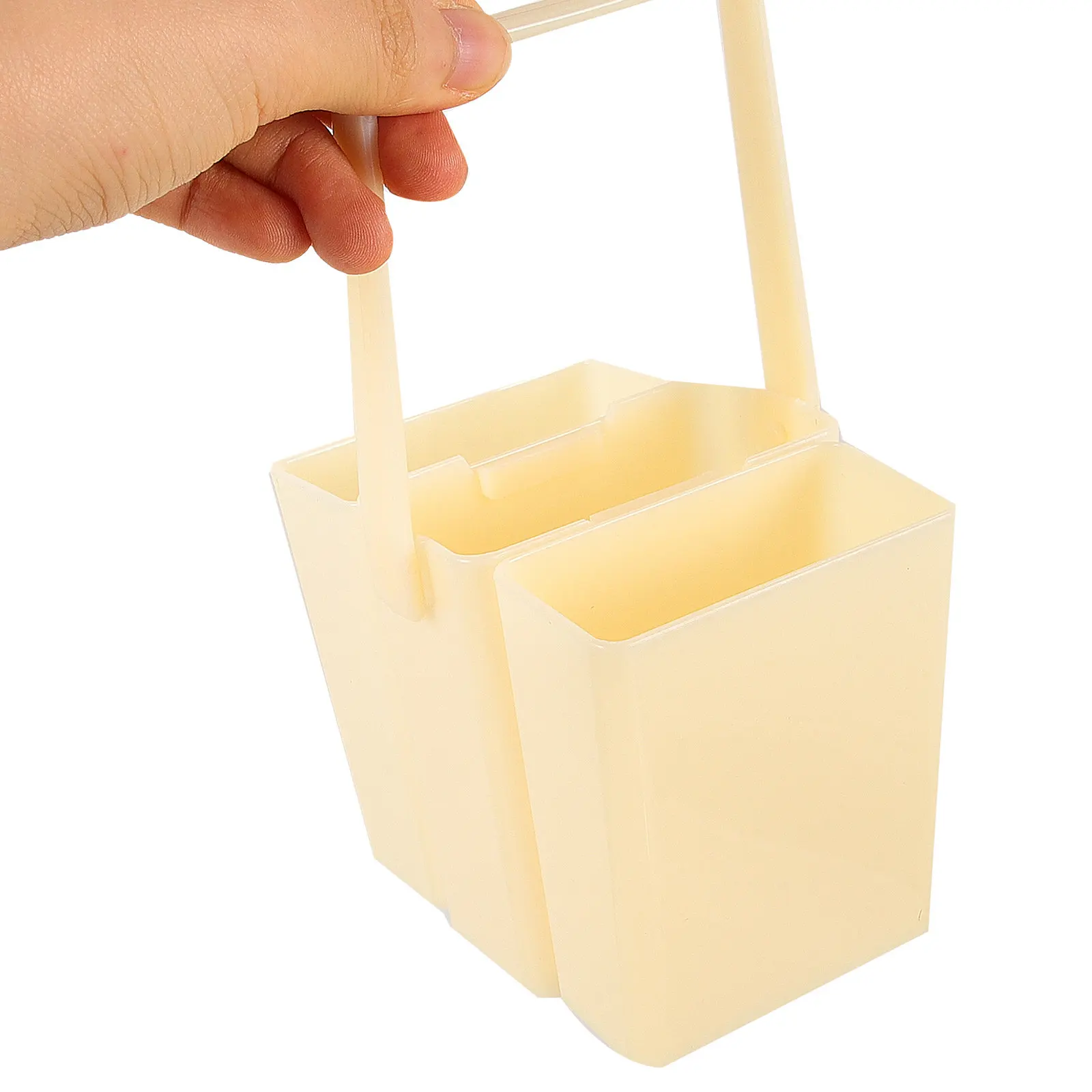 1Set Detachable Brush Washing Bucket Portable Plastic Organizer for Painting Brush Art Supplies Home School Training Use