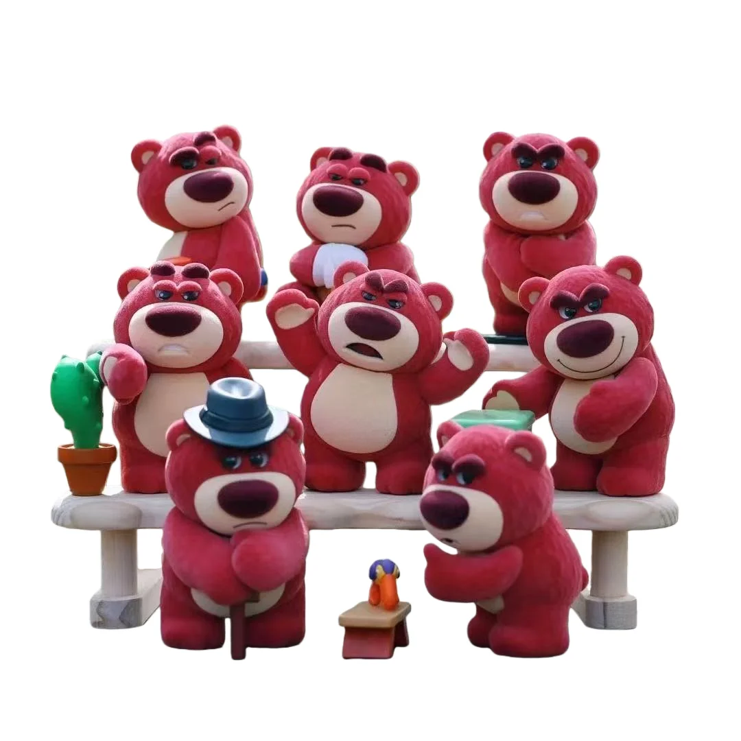 

Disney Toy Story Lotso Bear слепая коробка 3-го поколения очаровательная серия Big Boss слепая коробка игрушки милый клубничный медведь модель подарок для девочек