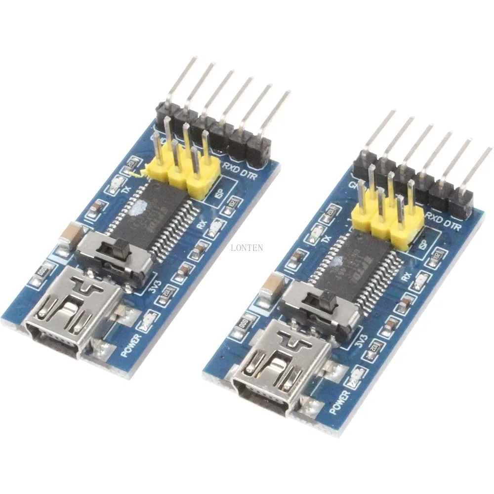 Mini USB To TTL Serial Converter Adapter Module 3.3V 5.5V FT232R Breakout FT232RL USB To Serial Mini USB To LT-CK0009