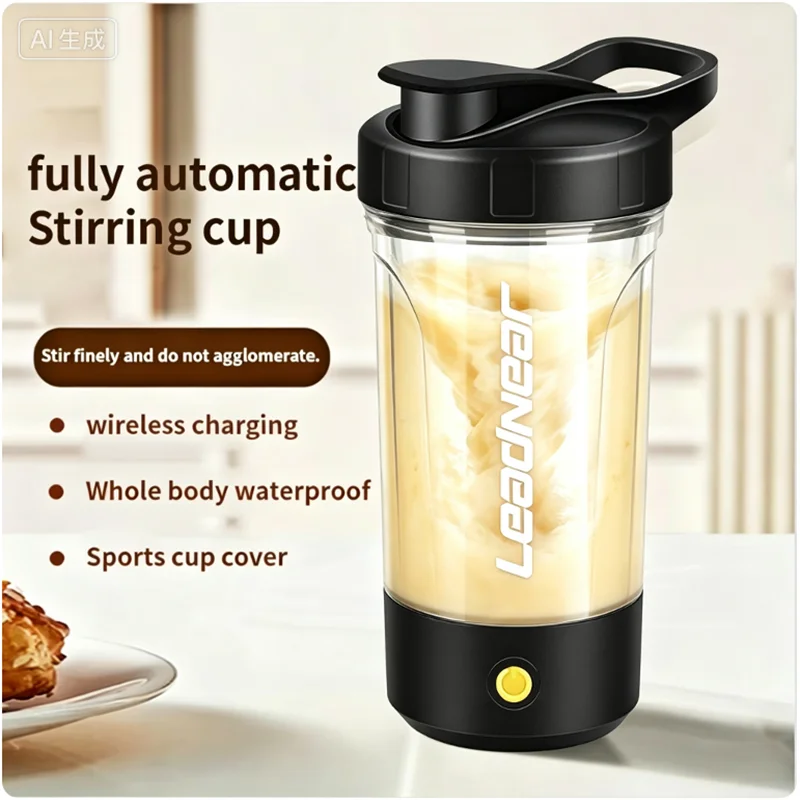 Electric Protein Powder Mixing Cup Automatic Shaker Bottle New in Shake Cup Milk Coffee Protein Water Bottle Sports and Fitness