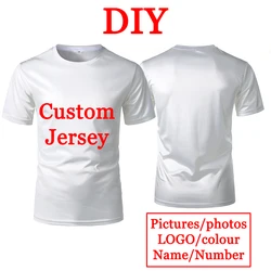 Personalized DIY Custom T-shirt Customized Logo Quick-drying Sports Jersey T Shirts Men Women Print Original Design Gifts Tees