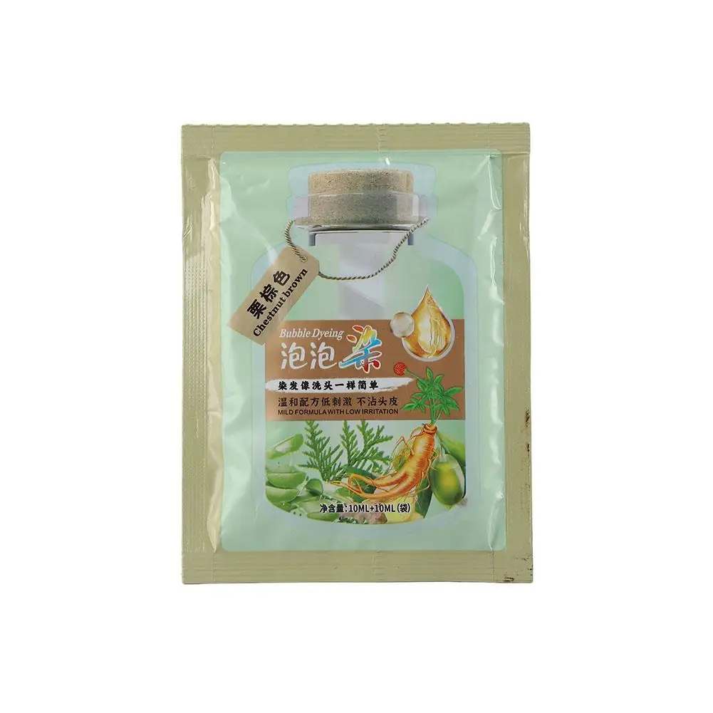 Sampo pewarna rambut gelembung tanaman alami pewarna rambut krim efektif tahan lama sampo abu-abu rambut Cakupan Dan Colo L8o4