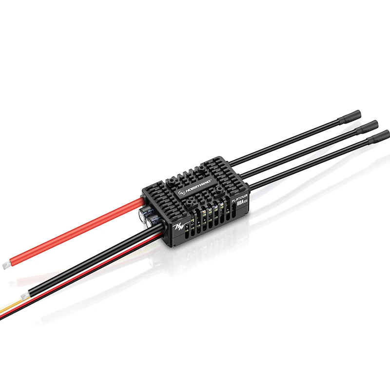 Hobbywing PLATINUM-80A-V5 Brushless ESC, Suitable For 325-420 Electric Helicopters, Amall And Medium Electric Fixed-Wing