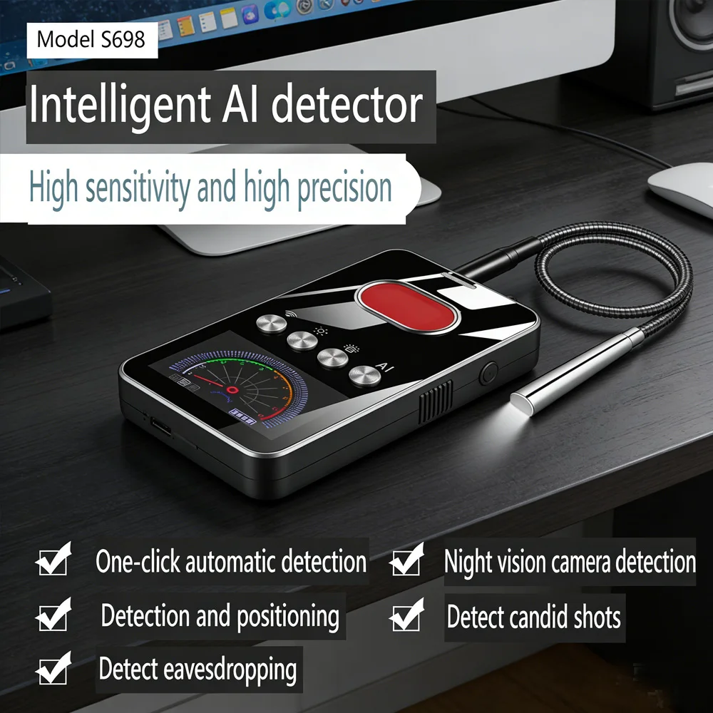 

Hotel Hidden Camera Detector Anti Peeping Mini Camera GPS Tracker Detection Hacking Gadgets Detector Spy Gear Wireless Scanner