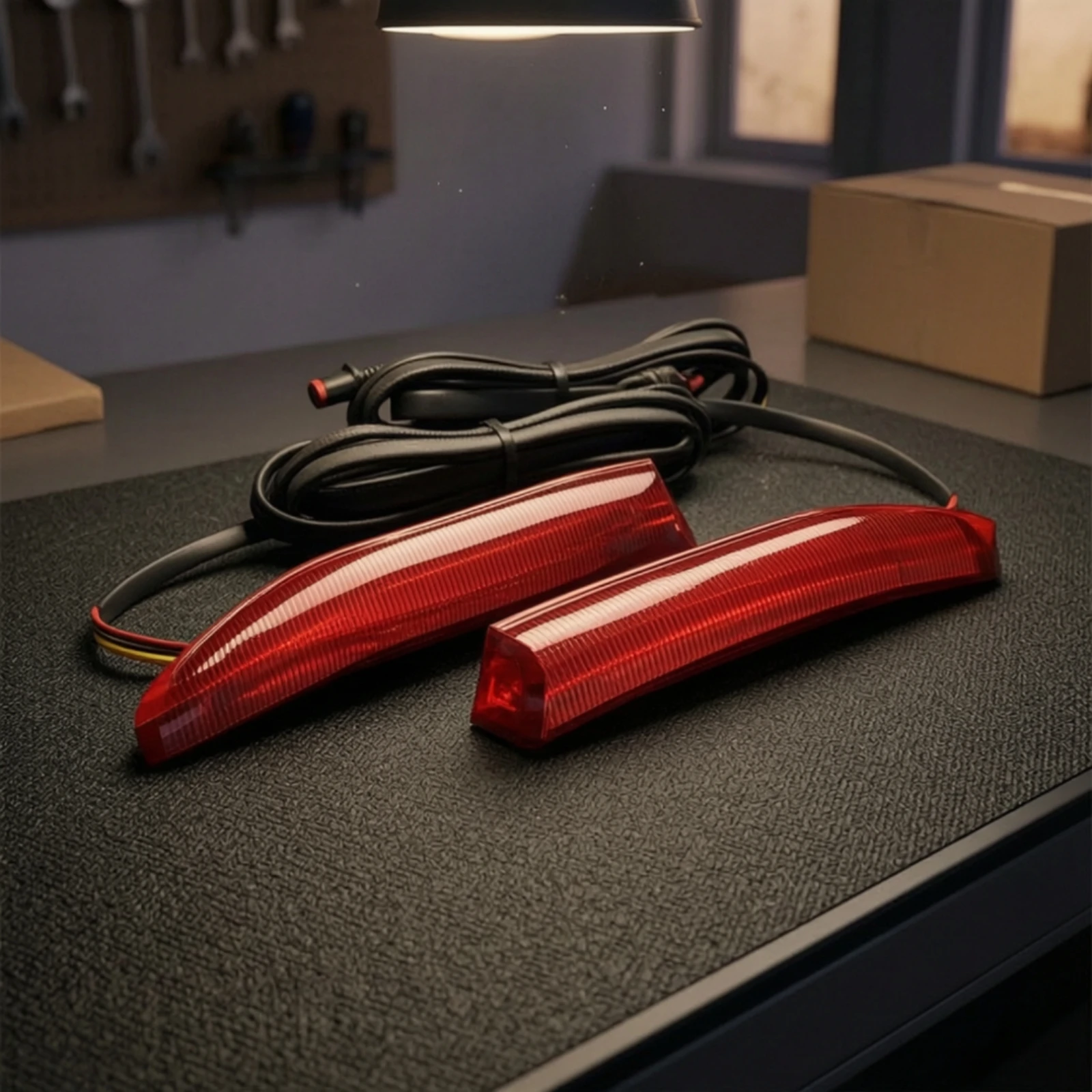 Motorcycle Tail Lights Smoked Tail Brake Light Strip Motorcycle Light Strip Bright Energy-Efficient for Motorcyclists