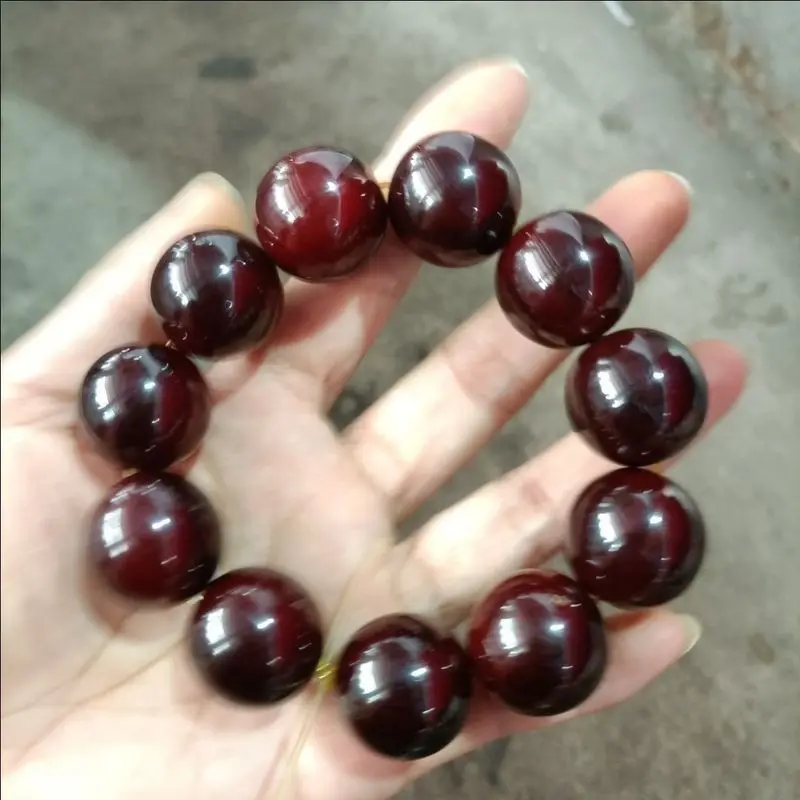 Authentic natural old yak horn prayer beads for men and women, Tibetan style vintage bracelet