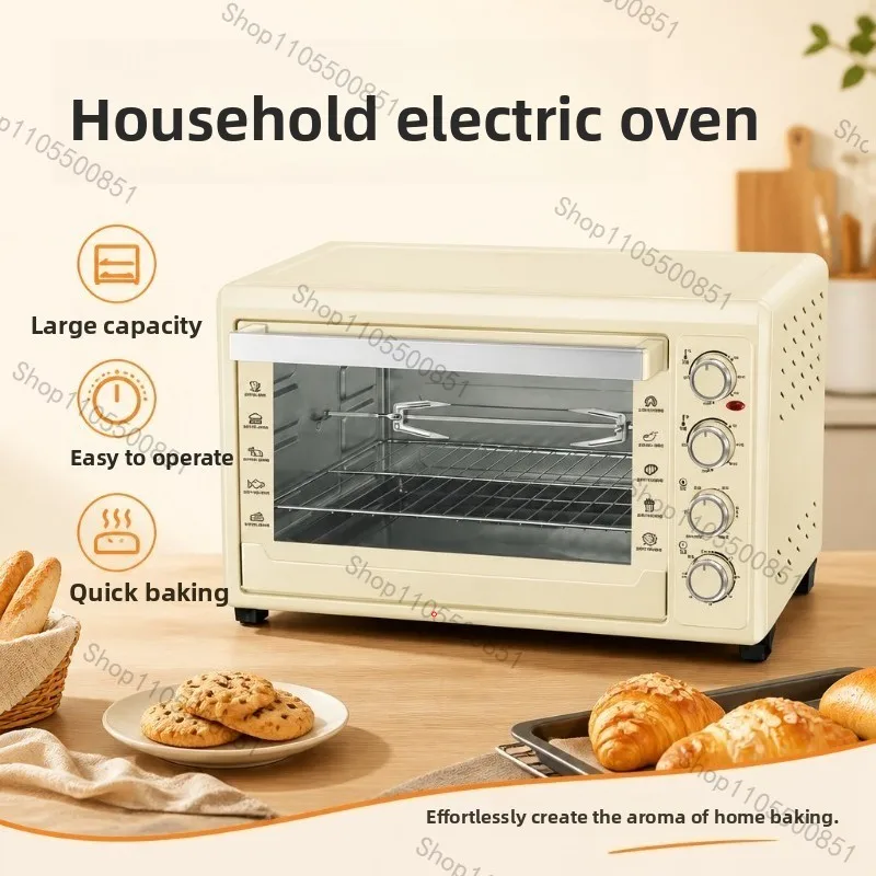 New 60-liter household electric oven, large-capacity four-layer baking combo, with upper and lower temperature control