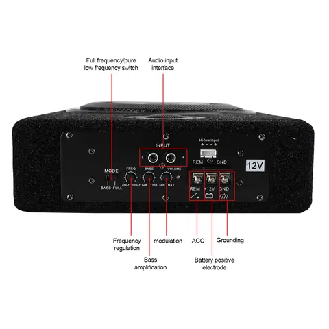 8 10 best sales कार वूफर - №8