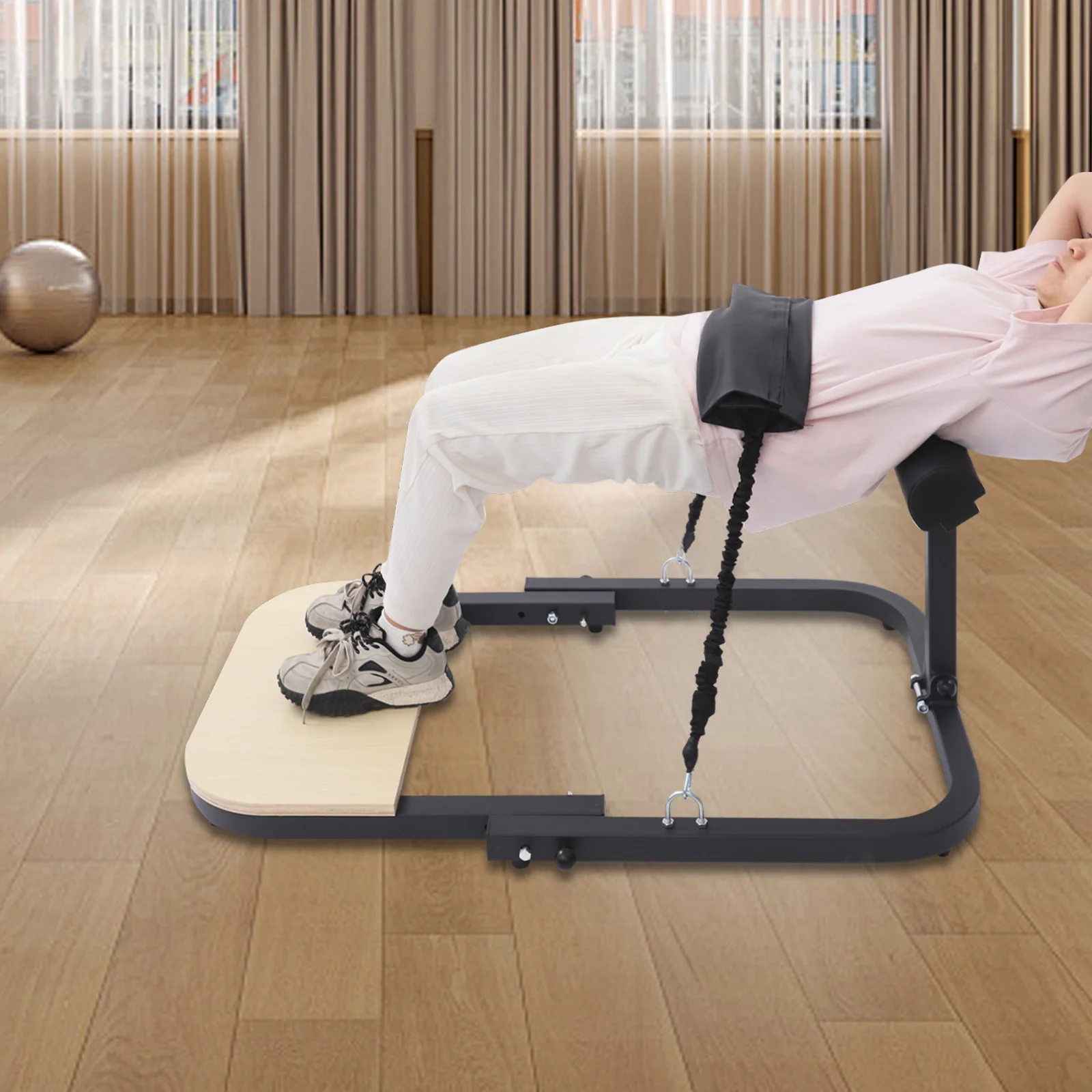 2-in-1 Schrägbrett für Sport und Balance, Verstellbares Neigungsbrett und Wadenstrecker, Hüftstoß-Trainingsgerät für Heimfitness – Detail 16