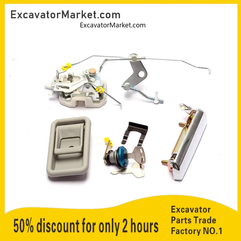 

For Kobelco 120/200-5 Excavator Parts Cab Door Lock/Interior Handle/Lock Cylinder/Lock Excavator Parts Excavator Accessories
