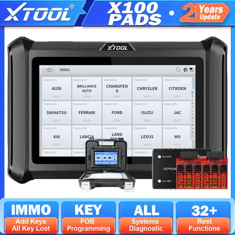 Italiano XTOOL X100 PADS Strumenti di programmazione chiave IMMO Tutte le chiavi perse Generazione chiave OBD2 Scaner diagnostico per tutti i sistemi PK X100 PAD X100PAD2 Invia dall'Europa