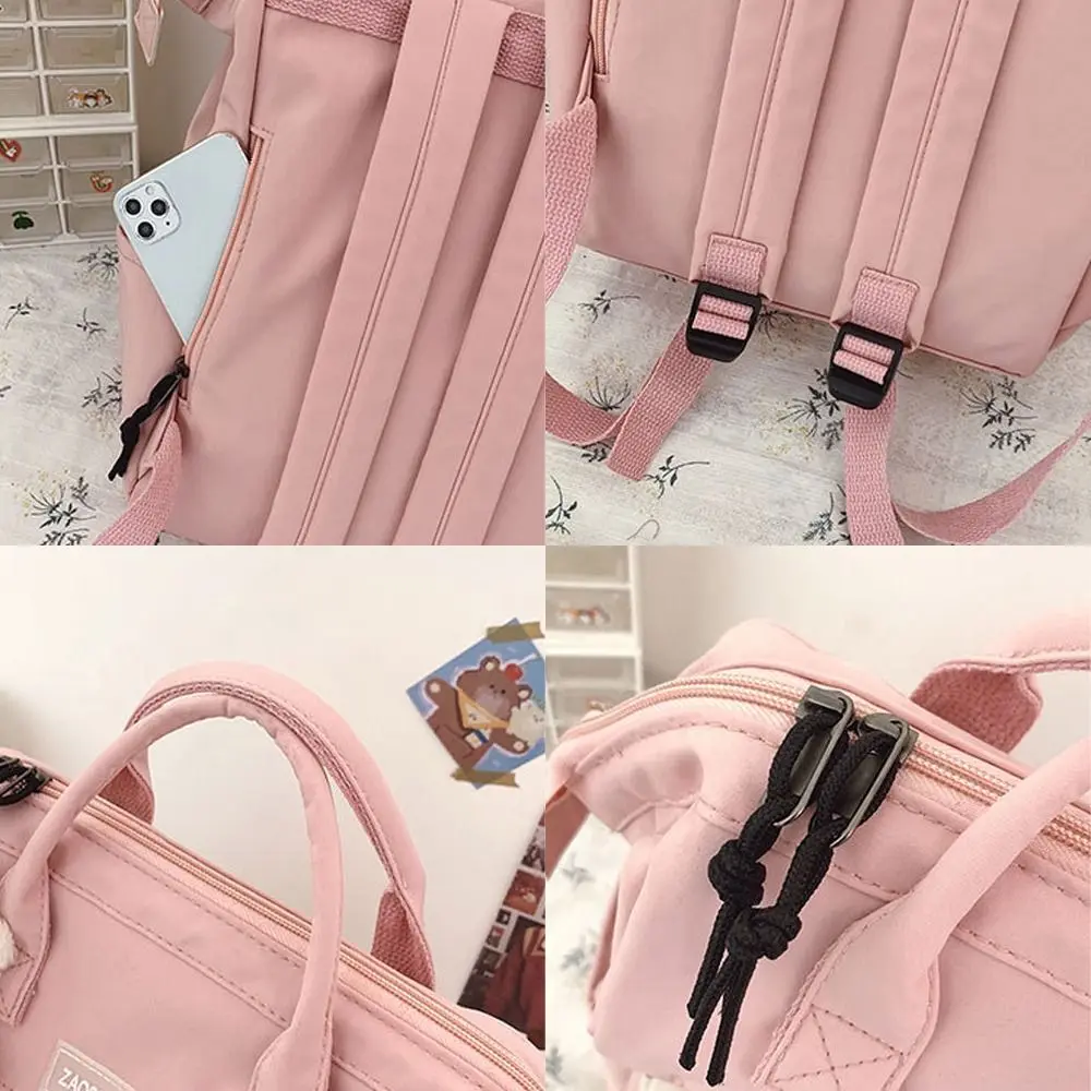 Nylon High School Backpacks Teenage Shoulder Bags Students School Bags Cartoon Women Laptop Backpacks Girls Shoulder Bags