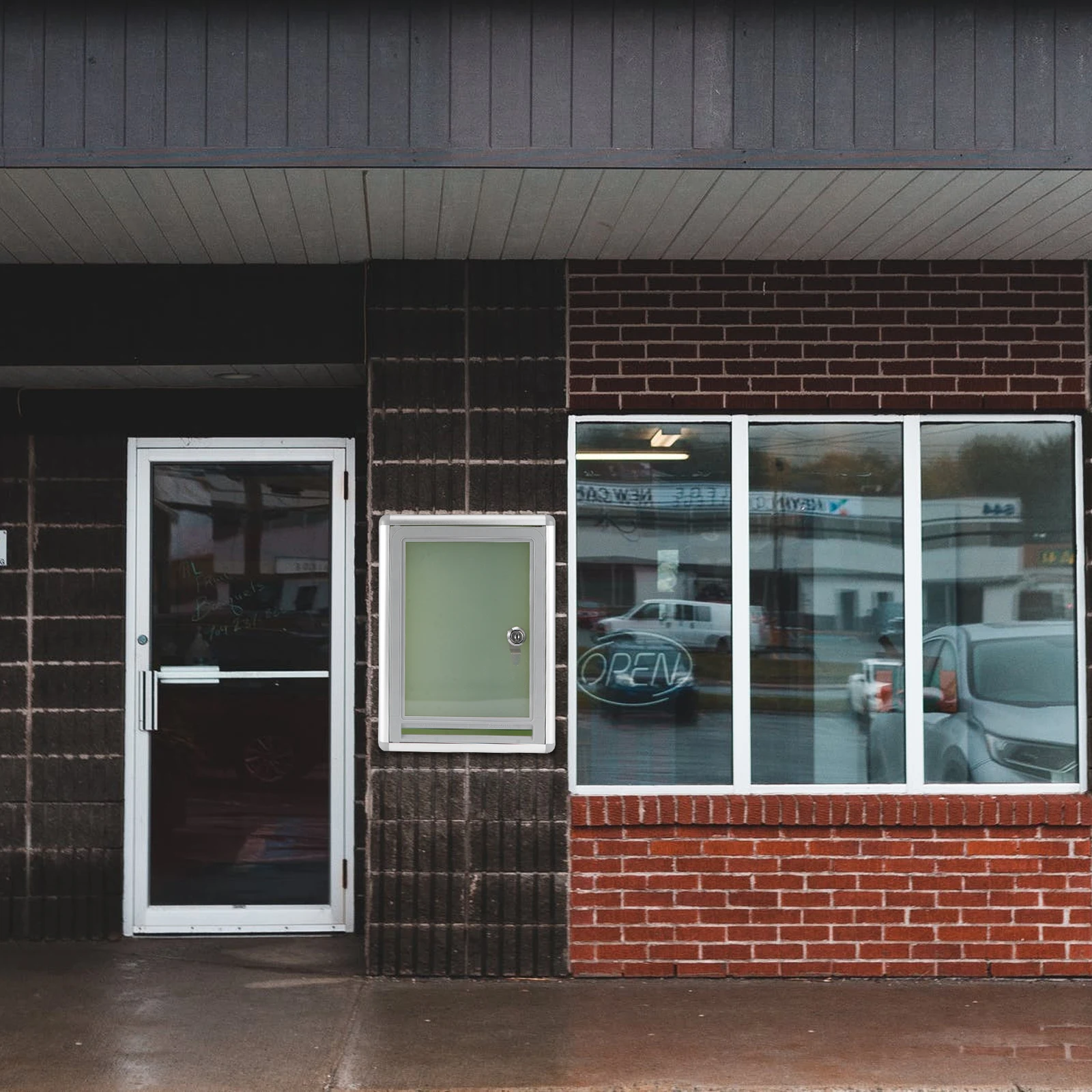 

Wall Mount Letter Box Aluminum Alloy Resin Durable Simple Design Practical Capacity Store Envelopes Newspaper Lock Prevent Theft