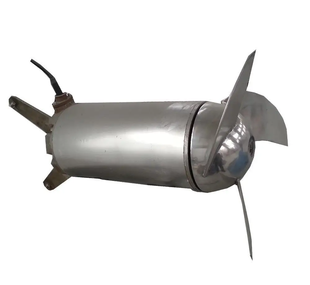 Mezclador sumergible, bombas para plantas de tratamiento de agua, bomba agitadora de aguas residuales sumergible de acero inoxidable