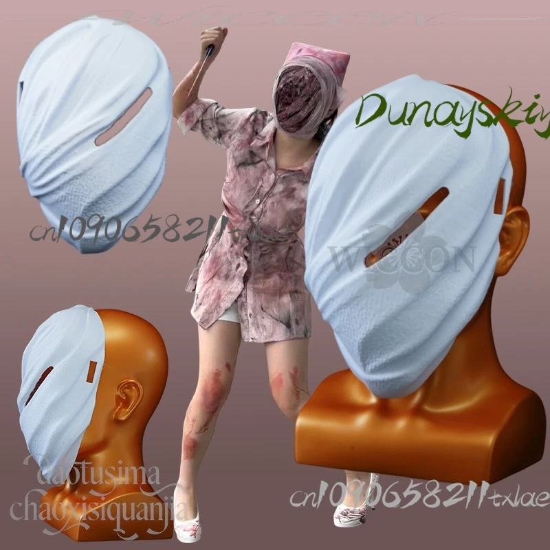 

Cos Store Белый DIY Раскраска Призрачный Монстр Повязка 3D Маска Полилактической Кислоты Реквизит Аксессуары Ужасы Косплей Страшная Медсестра