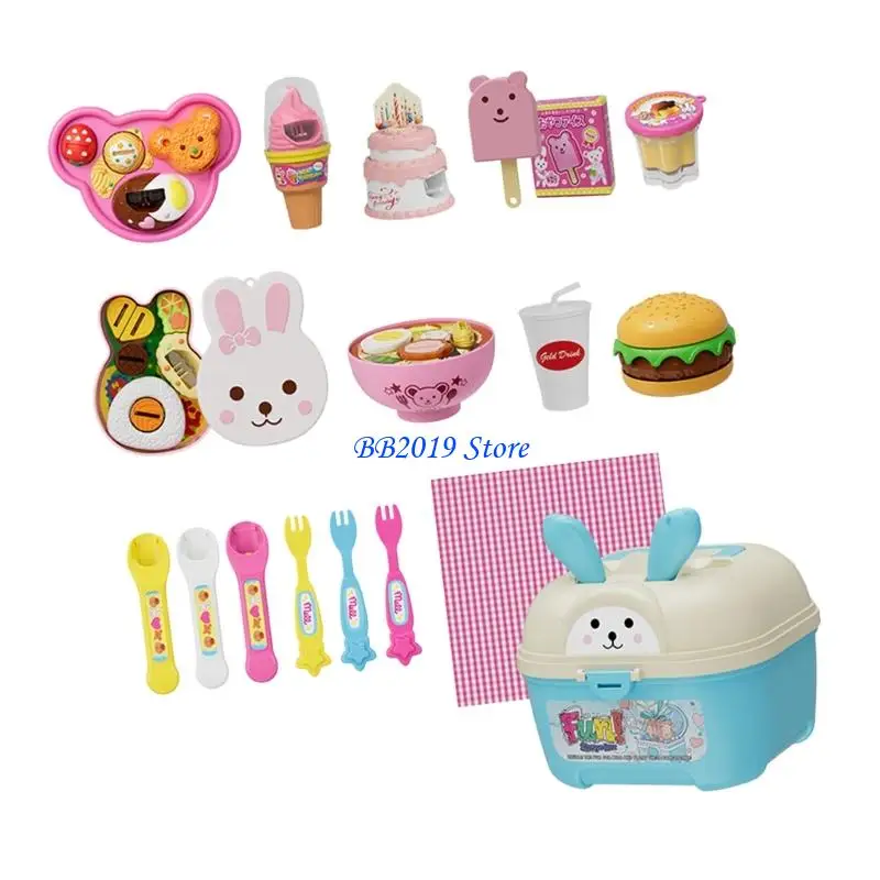 Q0KB Interactief rollenspel Feeding Puddings-spelset voor kinderen Bevordering sociale vaardigheden en doen alsof ze koken